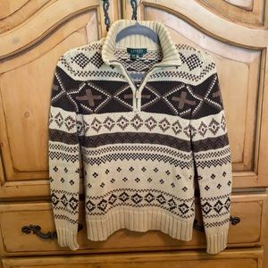 LAUREN by Ralph Lauren 100% Cotton Sweater. Small